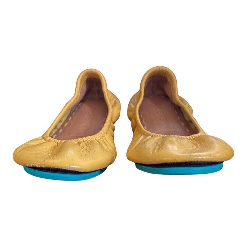 Tieks by Gavrieli  Womens US 6 Mustard Yellow Casual Comfy Ballet  Leather Flats - Picture 14 of 14